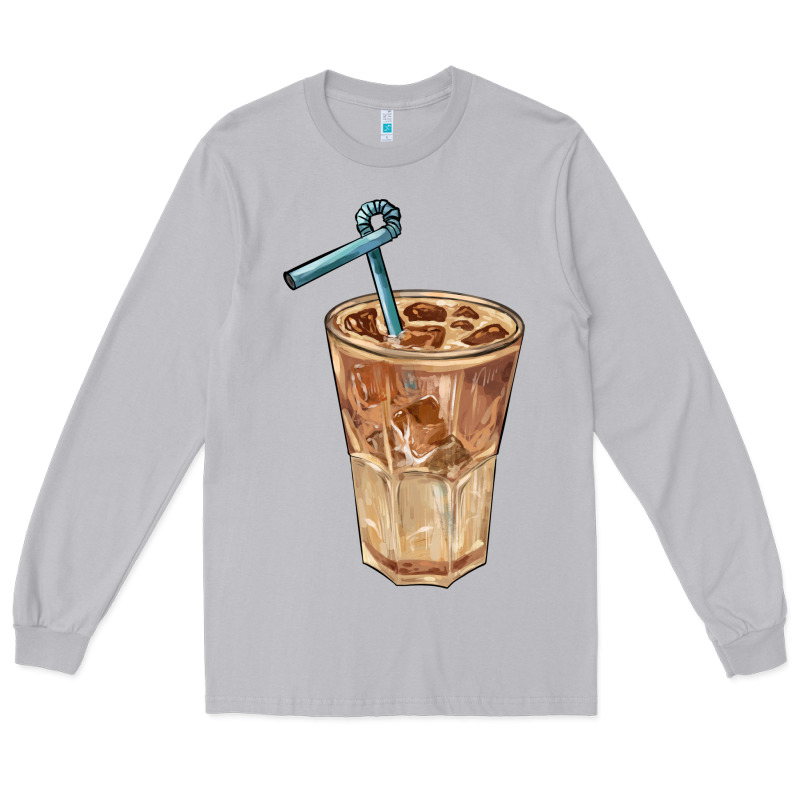 Iced Latte Long Sleeve Tee by BarkalooDesign | Teevron