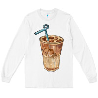 White iced latte Long Sleeve Tee - BarkalooDesign
