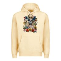 Pina Colada Flower Boho Skull Skeleton Premium Hoodie - RanaPortraitStore