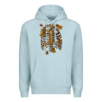Blue Mist Flower rib cage bees Premium Hoodie - RanaPortraitStore