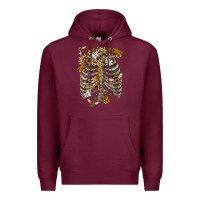 Flower Rib Cage Bees Premium Hoodie | Teevron