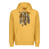 Mustard Flower rib cage bees Premium Hoodie - RanaPortraitStore