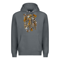 Rock Flower rib cage bees Premium Hoodie - RanaPortraitStore