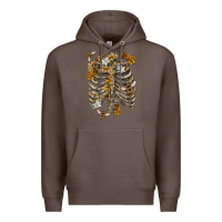 Coffee Flower rib cage bees Premium Hoodie - RanaPortraitStore