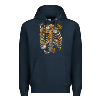 Navy Flower rib cage bees Premium Hoodie - RanaPortraitStore