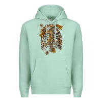 Seafoam Flower rib cage bees Premium Hoodie - RanaPortraitStore