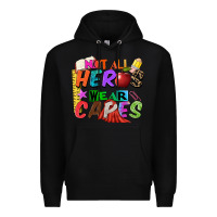 Black not all heros wear capes Premium Hoodie - Zillion Design Studio