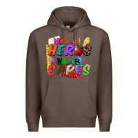 Coffee not all heros wear capes Premium Hoodie - Zillion Design Studio