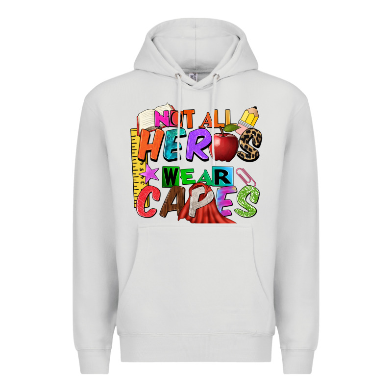 Not All Heros Wear Capes Premium Hoodie by Zillion Design Studio | Teevron