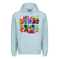 Blue Mist not all heros wear capes Premium Hoodie - Zillion Design Studio