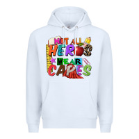 White not all heros wear capes Premium Hoodie - Zillion Design Studio