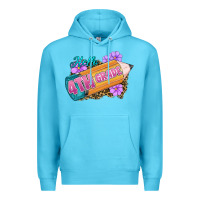 Ocean Blue hello 4th grade Premium Hoodie - RanaPortraitStore