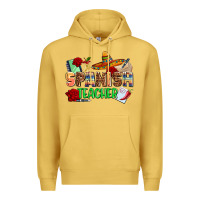 Antique Gold spanish teacher Premium Hoodie - AdoDesignShop