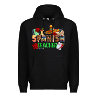 Black spanish teacher Premium Hoodie - AdoDesignShop
