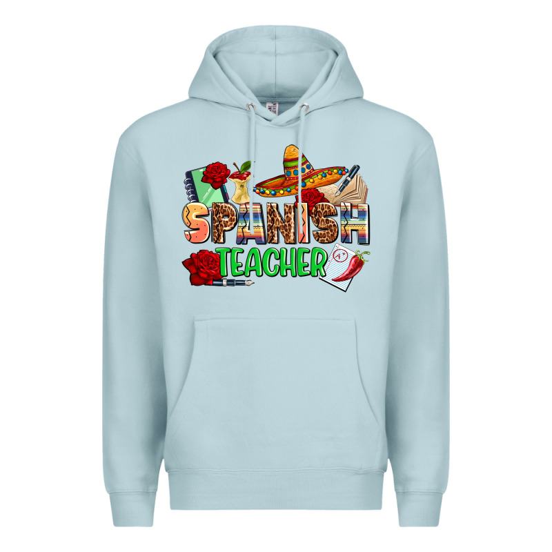 Spanish Teacher Premium Hoodie by AdoDesignShop | Teevron