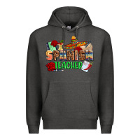 Charcoal Heather spanish teacher Premium Hoodie - AdoDesignShop