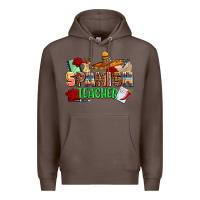 Coffee spanish teacher Premium Hoodie - AdoDesignShop