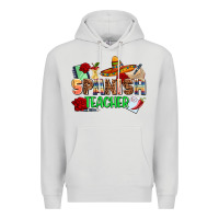 Dove Grey spanish teacher Premium Hoodie - AdoDesignShop