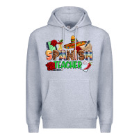 Heather Grey spanish teacher Premium Hoodie - AdoDesignShop