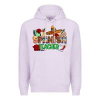 Lilac spanish teacher Premium Hoodie - AdoDesignShop