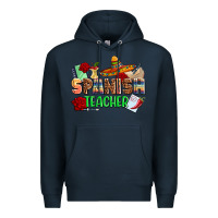 Navy spanish teacher Premium Hoodie - AdoDesignShop