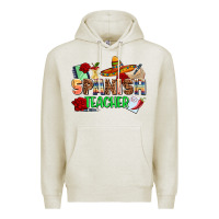 Oatmeal Heather spanish teacher Premium Hoodie - AdoDesignShop