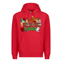 Red spanish teacher Premium Hoodie - AdoDesignShop