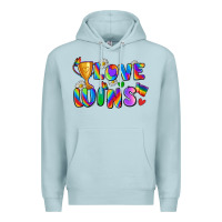 Blue Mist love wins Premium Hoodie - Zillion Design Studio