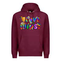 Burgundy love wins Premium Hoodie - Zillion Design Studio