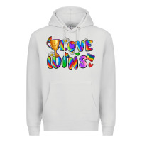 Dove Grey love wins Premium Hoodie - Zillion Design Studio
