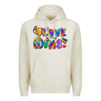 Oatmeal Heather love wins Premium Hoodie - Zillion Design Studio