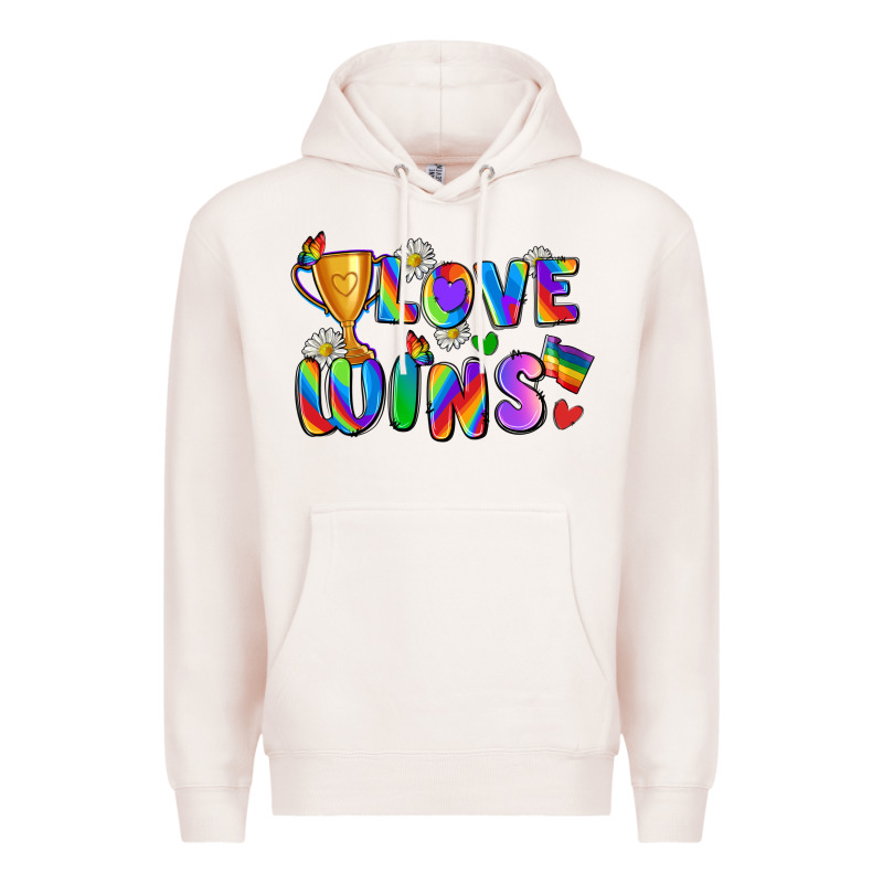 Love Wins Premium Hoodie by Zillion Design Studio | Teevron