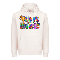 Pale Pink love wins Premium Hoodie - Zillion Design Studio
