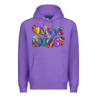 Purple love wins Premium Hoodie - Zillion Design Studio