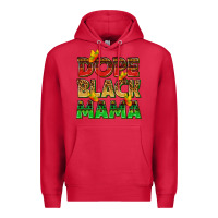 Cardinal dope black mama with butterflies Premium Hoodie - texasbilliewilder