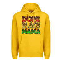 Lemon dope black mama with butterflies Premium Hoodie - texasbilliewilder