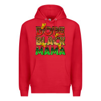 Red dope black mama with butterflies Premium Hoodie - texasbilliewilder