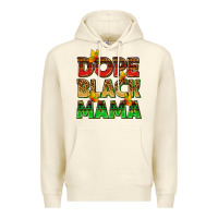 Sandshell dope black mama with butterflies Premium Hoodie - texasbilliewilder