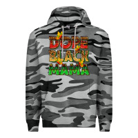 Slate Camo dope black mama with butterflies Premium Hoodie - texasbilliewilder