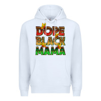 White dope black mama with butterflies Premium Hoodie - texasbilliewilder