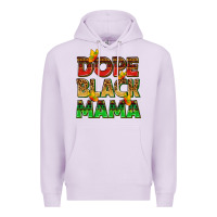 Lilac dope black mama with butterflies Premium Hoodie - texasbilliewilder