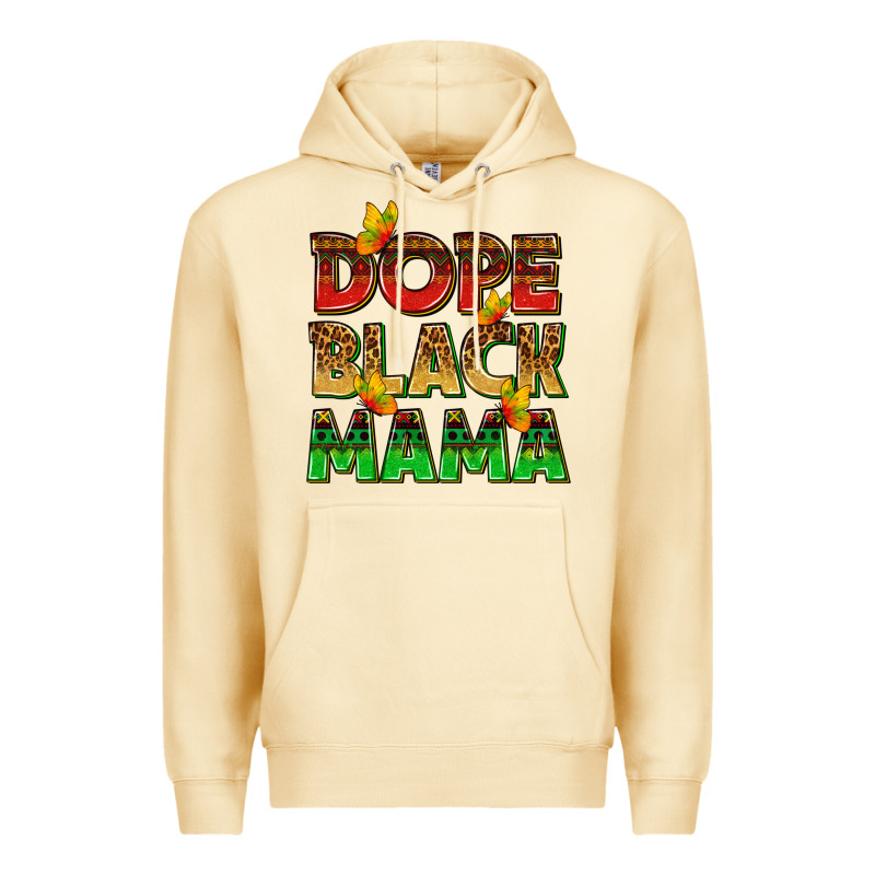 Dope Black Mama With Butterflies Premium Hoodie by texasbilliewilder | Teevron