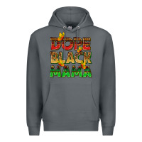 Rock dope black mama with butterflies Premium Hoodie - texasbilliewilder