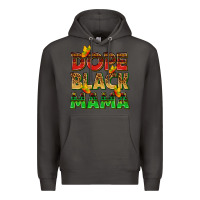 Smoke dope black mama with butterflies Premium Hoodie - texasbilliewilder