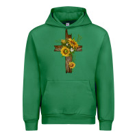 Emerald sunflower cross Urban Hoodie - texasbilliewilder