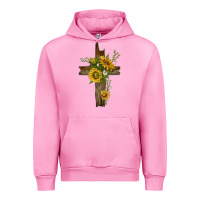 Fuchsia Pink sunflower cross Urban Hoodie - texasbilliewilder