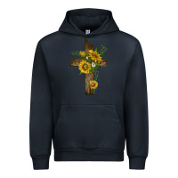 Navy sunflower cross Urban Hoodie - texasbilliewilder