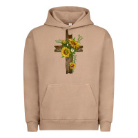 Pigment Burro sunflower cross Urban Hoodie - texasbilliewilder