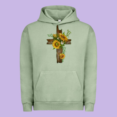 Urban Hoodie sunflower cross