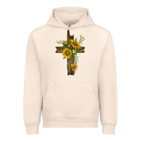 Sandshell sunflower cross Urban Hoodie - texasbilliewilder
